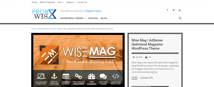 Wise-Mag-most-expensive-WordPress-themes-EverestThemes