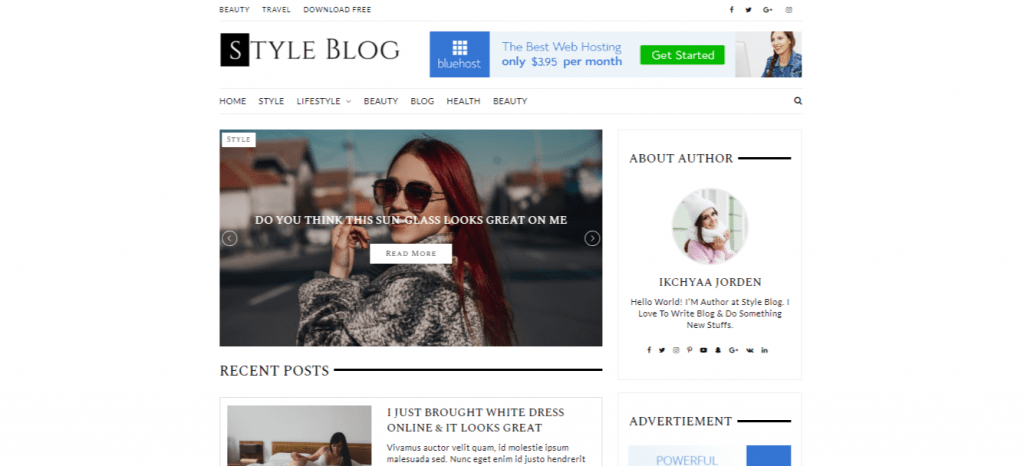 StyleBlog-best-free-blog-WordPress-themes-for-business-EverestThemes