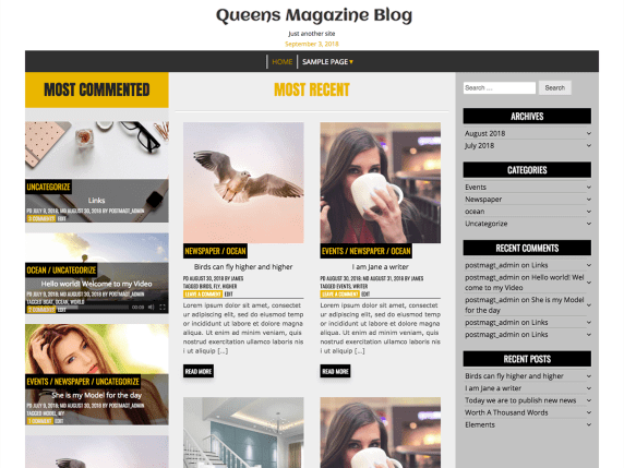 QueensMagazineBlog-best-free-responsive-blog-WordPress-themes-EverestThemes