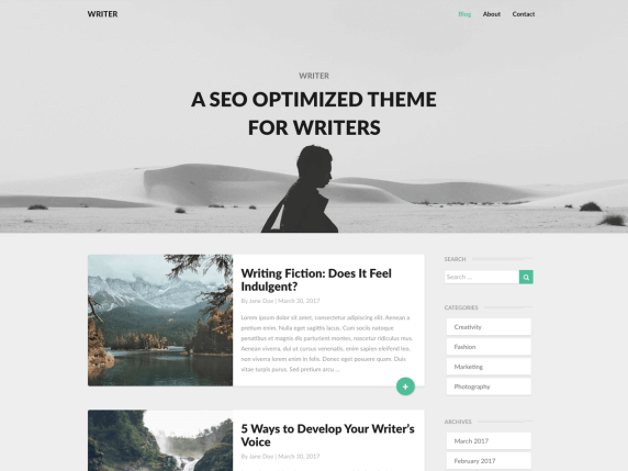 Writers-top-best-free-WordPress-themes-for-writers-EverestThemes