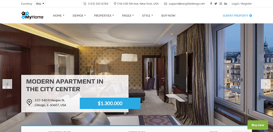 Real Estate WordPress Theme