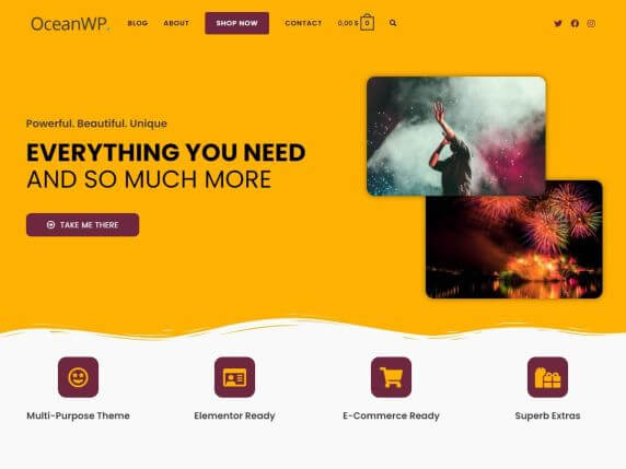 OceanWP-top-best-free-elementor-WordPress-themes-EverestThemes